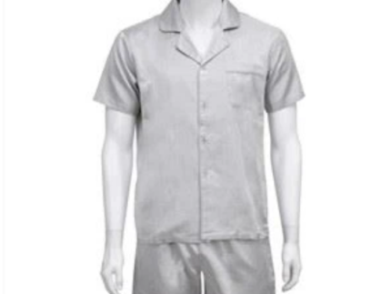 Antibacterial Men Short Sleeve Pajama Set